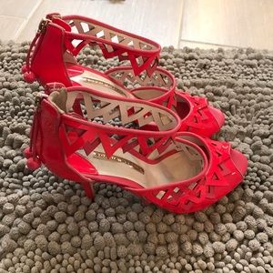 Sophia Webster Bright Pink Heels